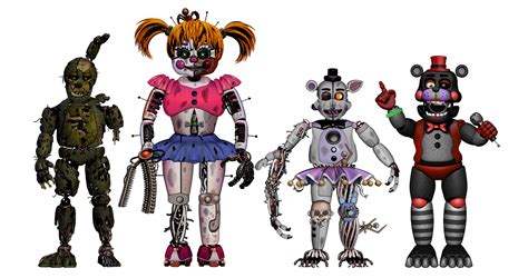 FFPS Redesigned Scrapped Animatronics Edits by GoldenRichard93 on ...