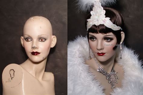 Restored vintage mannequin before & after | Mannequin diy, Mannequin art, Vintage mannequin