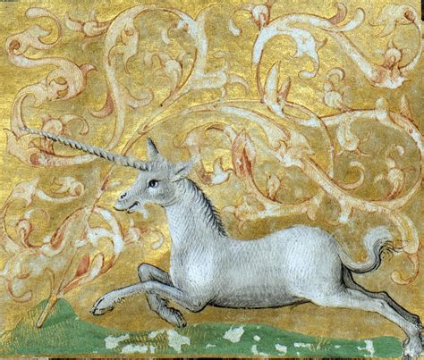 galloping unicorn Brunetto Latini, Li Livres dou Trésor, Rouen ca. 1450-1480 Bibliothèque de ...