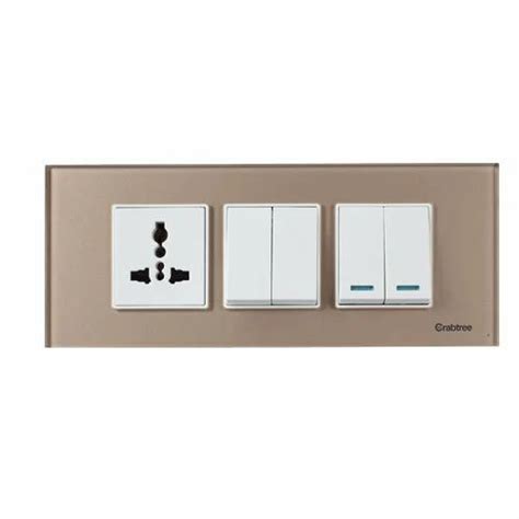 Crabtree Murano 6A 1 Way White Modular Switches with Socket, 240V at Rs ...