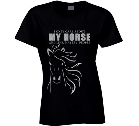 I Only Care About My Horse T Shirt | Horse t shirts, Equestrian shirt, T shirts for women