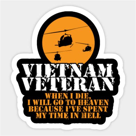 Vietnam Veteran - Vietnam Veteran - Sticker | TeePublic