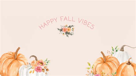 Happy Fall Vibes Desktop Background Digital Download - Etsy