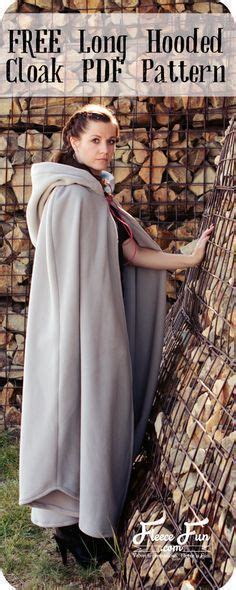 Long Hooded Cloak with pattern and DIY Tutorial! This long hooded cloak ...