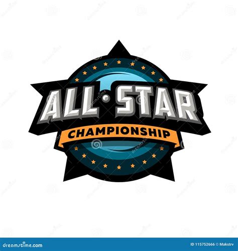 All Star Sports, Template Logo Design. Stock Vector - Illustration of ...