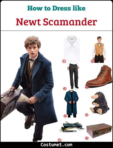 Newt Scamander Costume for Cosplay & Halloween