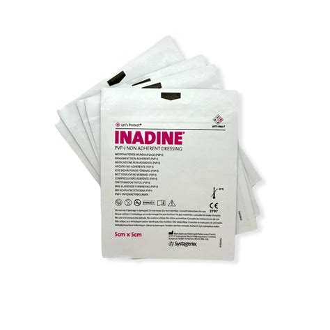 Inadine (PVP-I) Non Adherent Iodine Medical Dressing Antibacterial ...