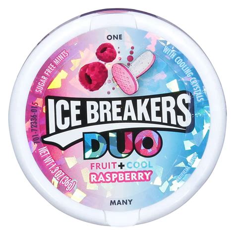 Ice Breakers Duo Sugar Free Fruit + Cool Raspberry Mints - Shop Snacks & Candy at H-E-B