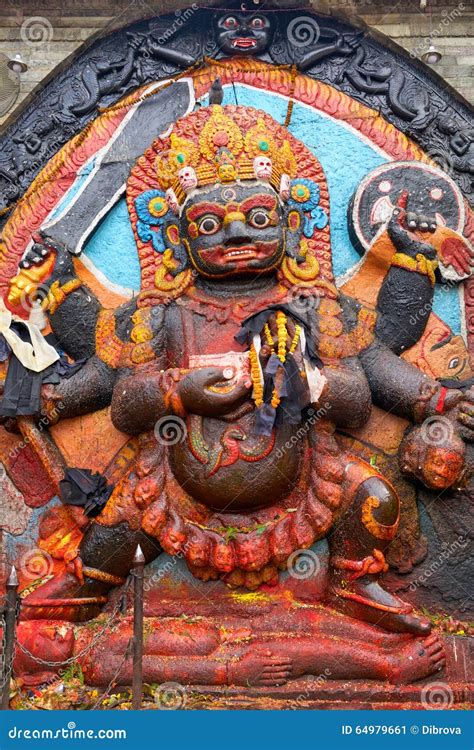 Kal Bhairav Statue At Kathmandu Durbar Square Royalty-Free Stock Photo | CartoonDealer.com #83381517