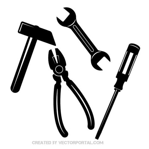 hand tool silhouettes | Graphic design tools, Graphic design ads ...