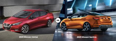 2021 Nissan Versa vs. 2022 Nissan Sentra | Versa vs. Sentra