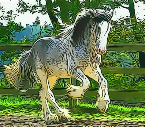 Grey Shire horse by Enchanted367Part2 on DeviantArt