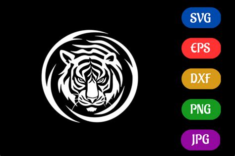 Tiger | Silhouette SVG EPS DXF Vector Graphic by Creative Oasis ...