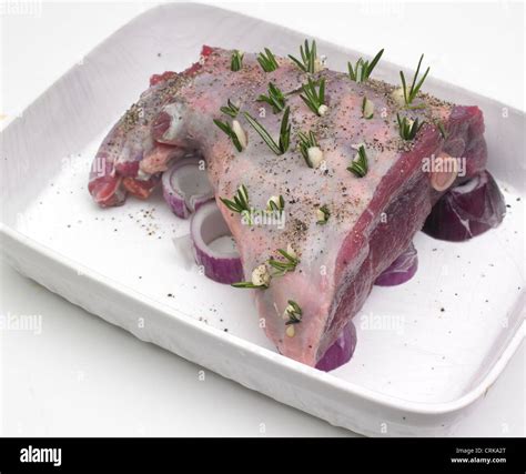 Uncooked lamb leg joint hi-res stock photography and images - Alamy