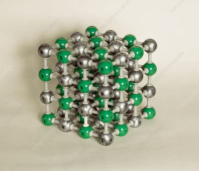 Sodium chloride lattice - Stock Image - A710/0094 - Science Photo Library