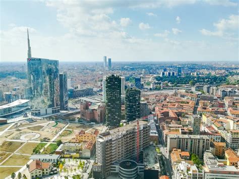 Milan Aerial View. Milano City, Italy Stock Photo - Image of building, bank: 115957572