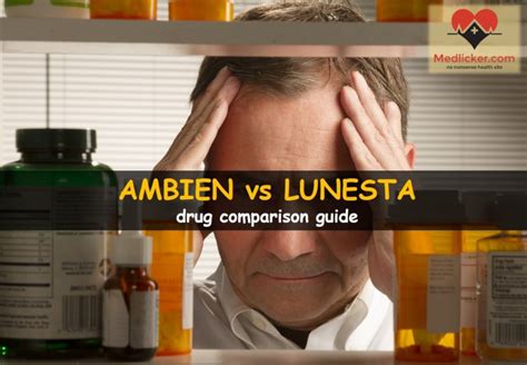 Ambien vs Lunesta: drug comparison guide