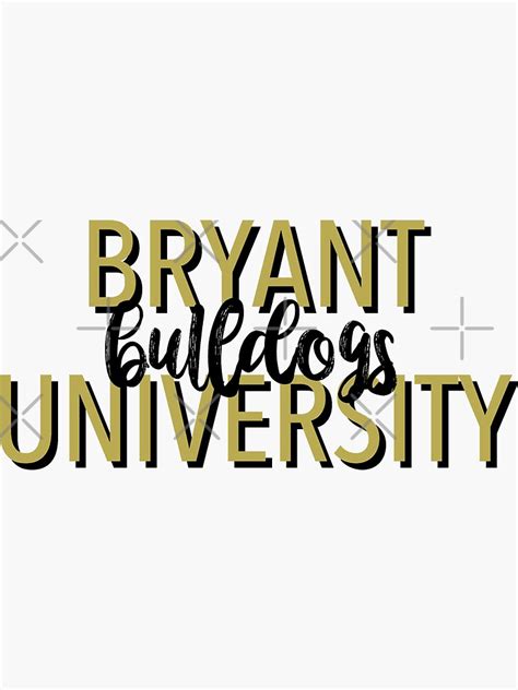 "bryant university " Sticker for Sale by ribeiroaalyah | Redbubble