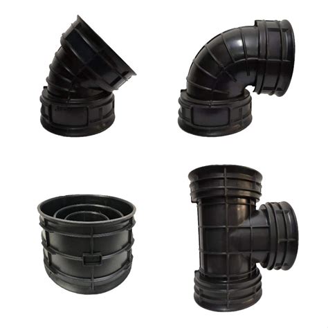 Corrugated Pipe Integrated Accessory Elbow - China HDPE Fittings and ...