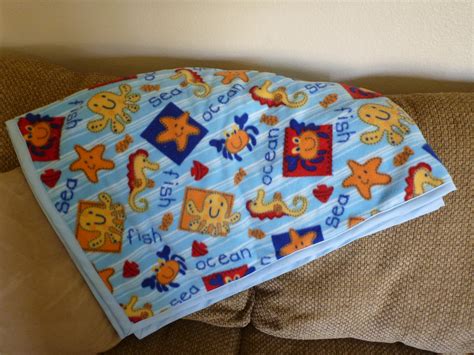 Clearwater Cottage: Easy to Sew Fleece Baby Blanket