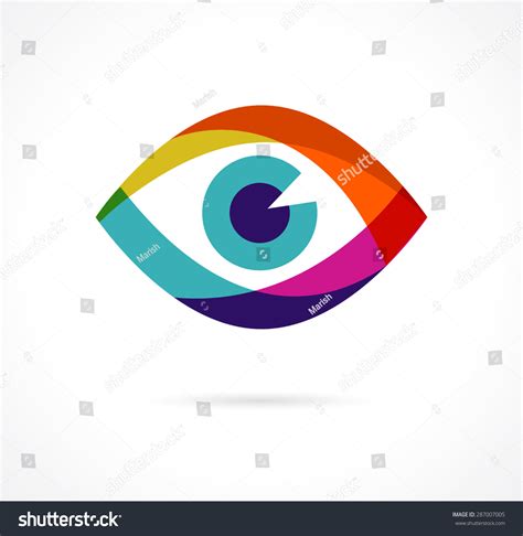 Colorful Eye Icon Stock Vector (Royalty Free) 287007005 | Shutterstock