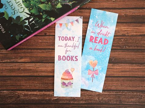 Printable Bookmarks Bookish Quotes Cute Bookmarks for Books | Etsy