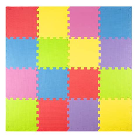 Buy Foam Play Mats (16 Tiles + Borders) Safe Kids Puzzle Playmat | Non ...