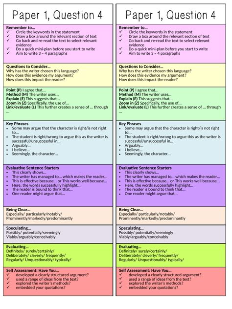 AQA English Language Paper 1 Section A Revision | Teaching Resources | Aqa english language, Aqa ...