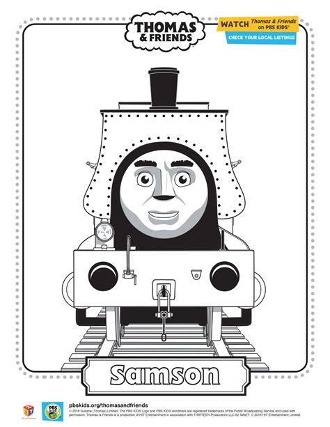 Samson coloring sheet #ThomasandFriends #PBSKids #Printable # ...