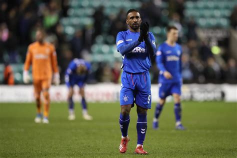 Jermain Defoe reacts to Rangers defeat