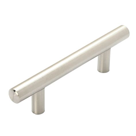 5" Stainless Steel T Bar Cabinet Pulls: 3 Inch Hole Center (76mm) | Modern Euro Style Brushed ...