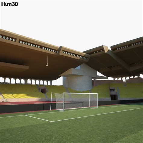 Stade Louis II 3D model - Architecture on Hum3D