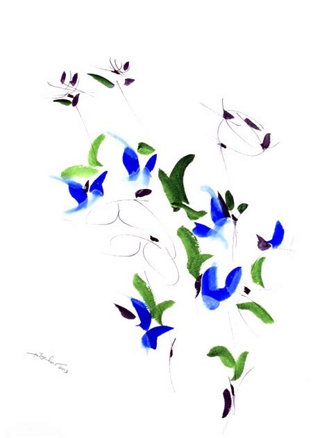 Contemporary Artists of Rhode Island: "Wildflowers" Original Watercolor ...