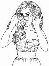 Beautiful Girl coloring pages sketch template