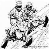 Snowmobile Coloring Pages  Free & Printable sketch template
