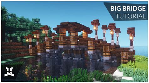 Minecraft | BIG BRIDGE (How to Build: Relaxing Tutorial) - YouTube