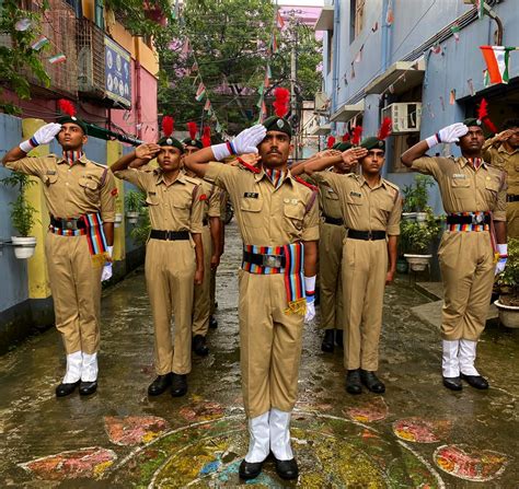 Flag Hoisting – India NCC