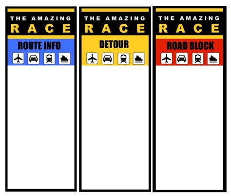 Printable Logo | Amazing Race | Amazing Race Games, Amazing for Clue Card Template ...