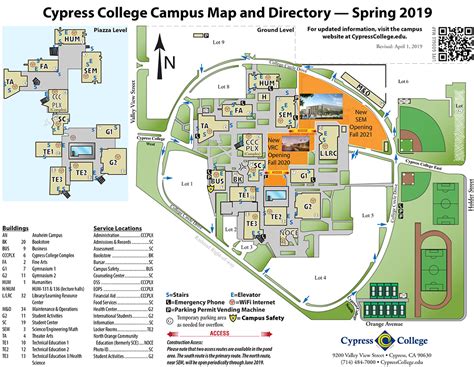 Piedmont College Campus Map - bmp-leg