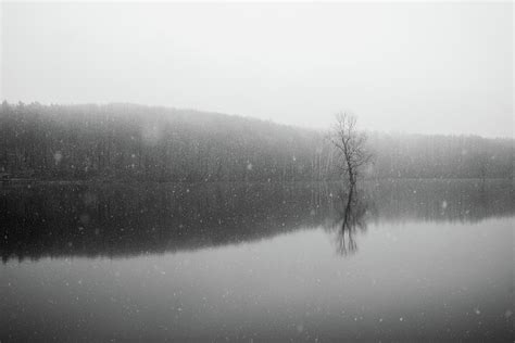 Dark Winter Landscape Photograph by Martin Vorel Minimalist Photography - Fine Art America