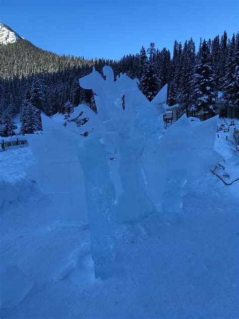 Pin by C on Banff / Lake Louise Snow -Ice Sculpture | Ice sculptures ...