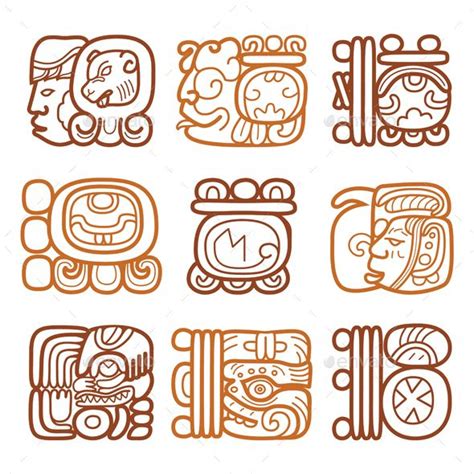 Maya Glyphs | Mayan symbols, Mayan tattoos, Mayan art