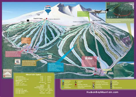 Hudson Bay Mountain Resort Trail Map | Liftopia