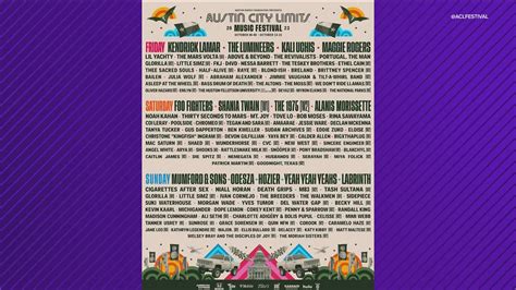 Austin City Limits Festival 2023 releases lineup by day | kvue.com