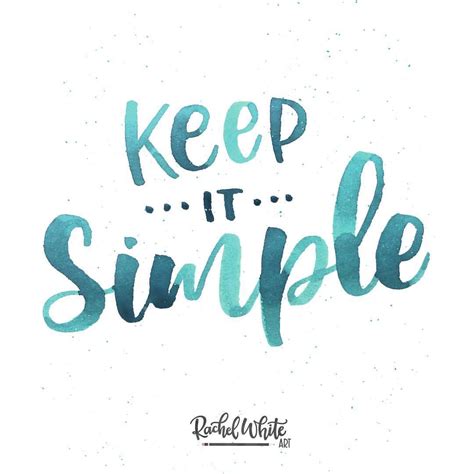 Keep it simple. 🦄. . . . #rachelwhiteart... - Rachel White Art