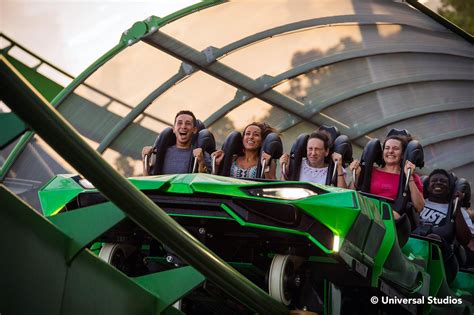 Hulk Roller Coaster Night