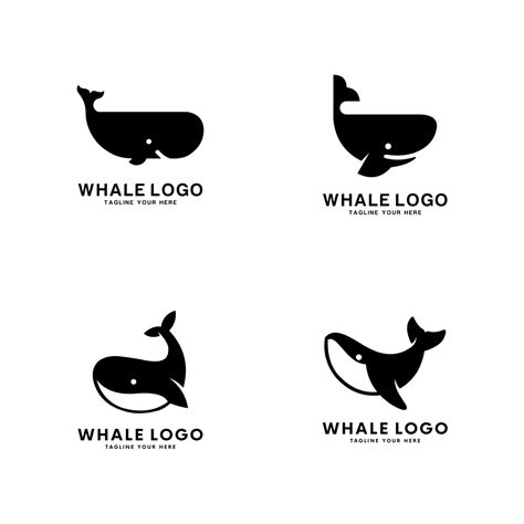 Set of whale species logo Vector - MasterBundles