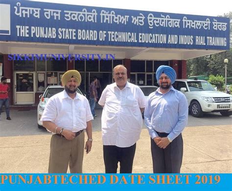 Punjabteched 1st, 3rd, 5th Sem Date Sheet 2022 - PSBTE Diploma November Time Table Download PDF