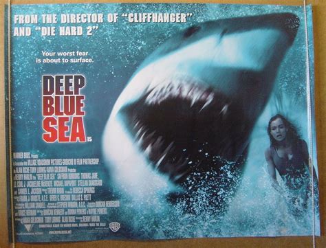 Deep Blue Sea - Original Cinema Movie Poster From pastposters.com British Quad Posters and US 1 ...