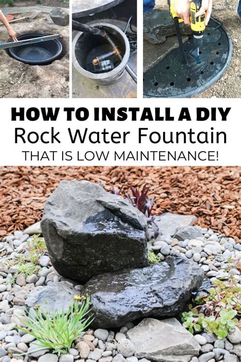 How to Install a DIY Rock Water Fountain - Joyful Derivatives